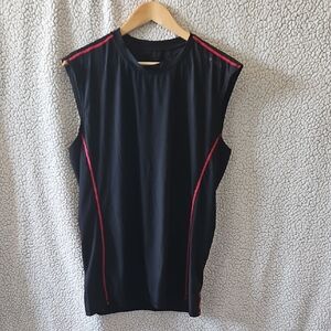 Black and Red Men's Tank Top